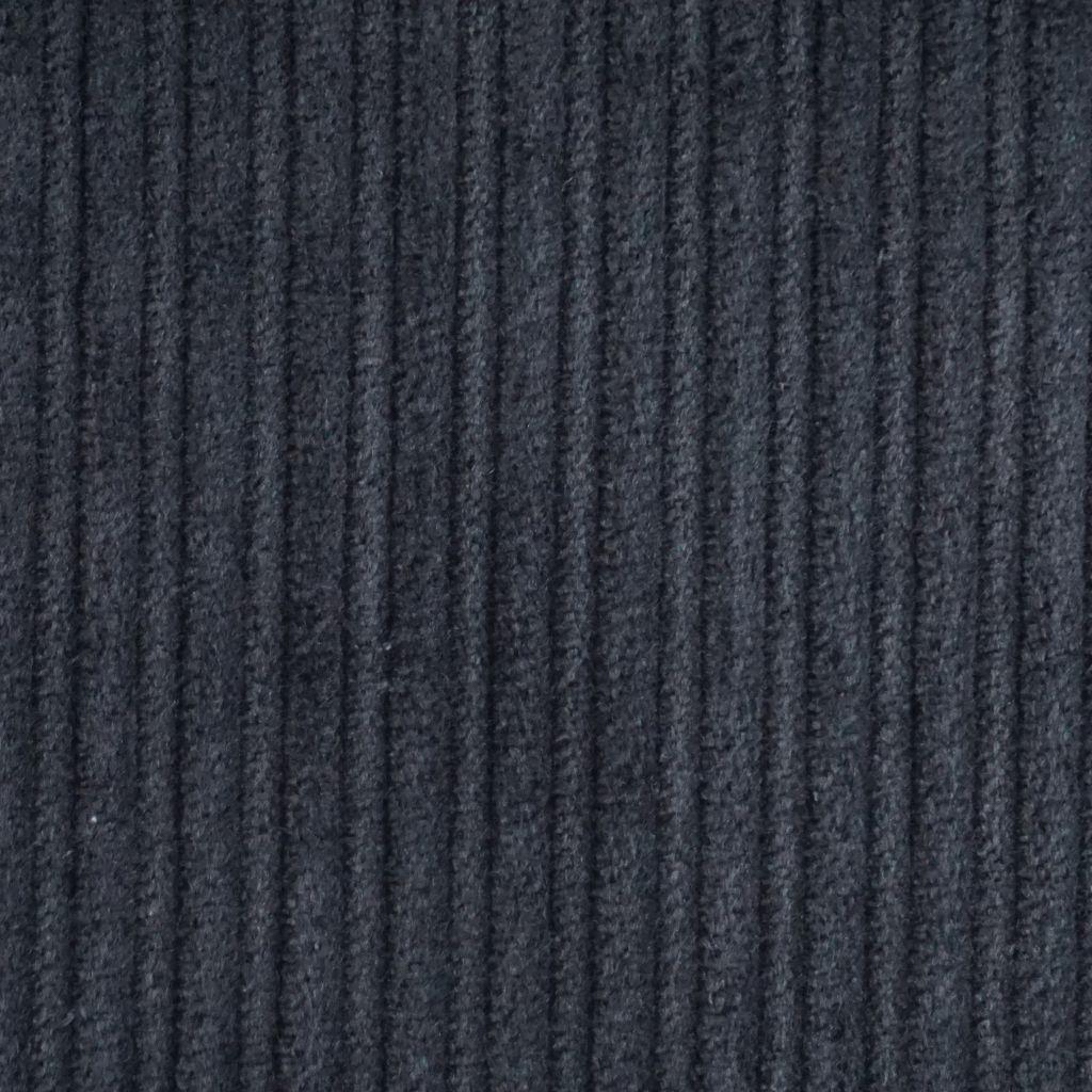 Breitcord high-low Baumwolle schwarz